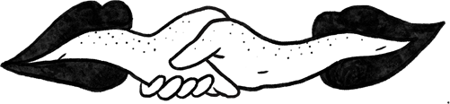 Cookies banner handshake image