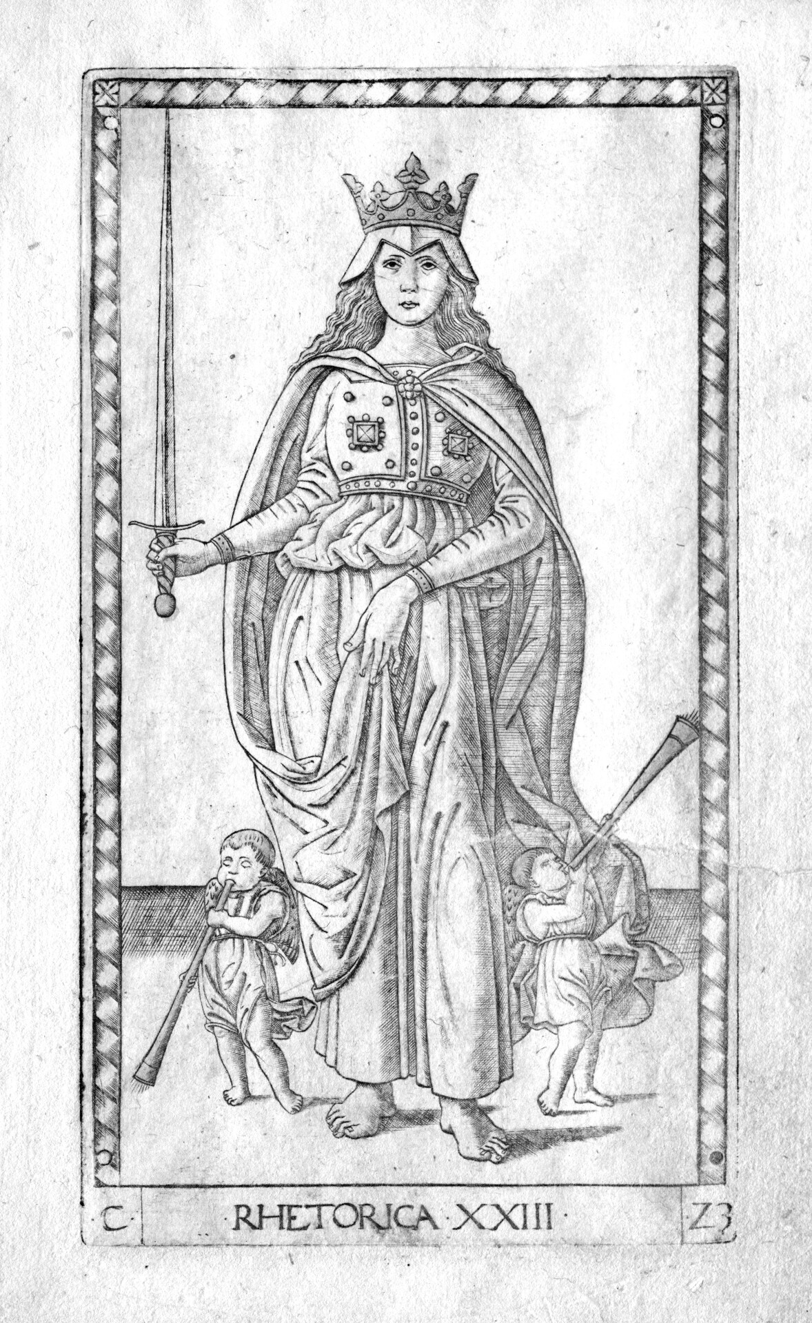 Rhetoric (from the Tarocchi, series C: Liberal Arts, #23) from The Cleveland Museum of Art collection