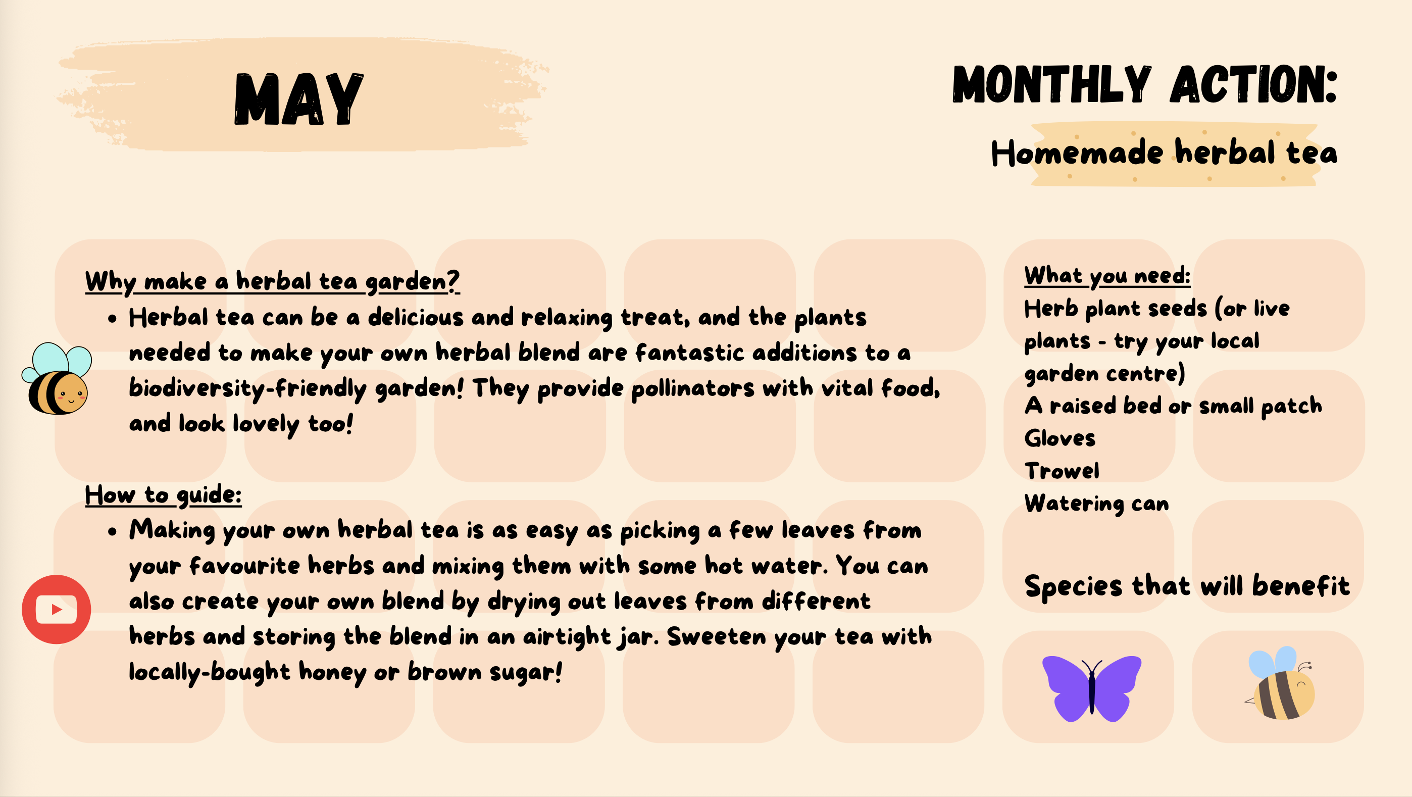 Calendario de Actividades sobre Biodiversidad (Materiales)